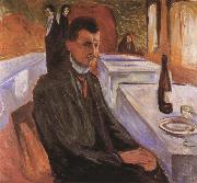 Edvard Munch Self-Portrait oil painting